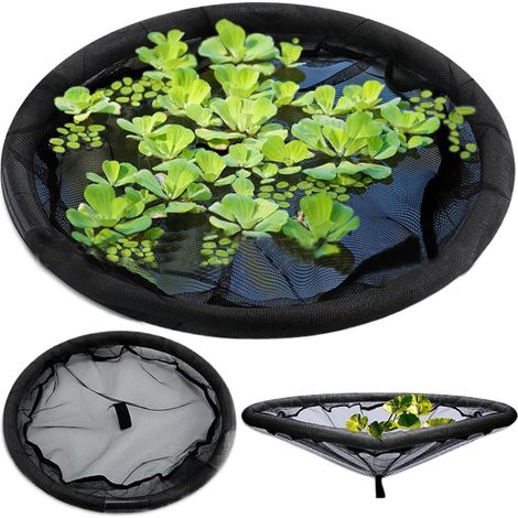 Barrière Flottante - 1 Pièce - Polyester Noir - Protection Plantes Aquatiques - Étang Et Jardin - 80 cm (1/5)