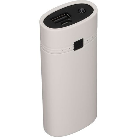Boîtier de batterie externe USB universel à monter soi-même, compatible avec 2 batteries 18650 et pour smartphone (blanc). (1/5)