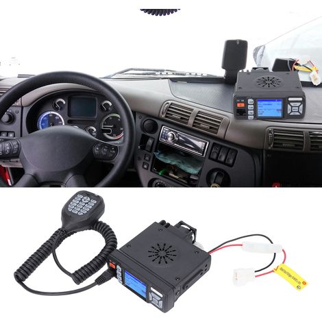 Baojie BJ-318 Mini-Fahrzeugradio mit zweifarbigem Segmentdisplay und dualer UV-Segmentierung, leistungsstarkes, über den Zigarettenanzünder betriebenes Fahrzeug-Walkie-Talkie mit Dual-Display (Standar (1/5)