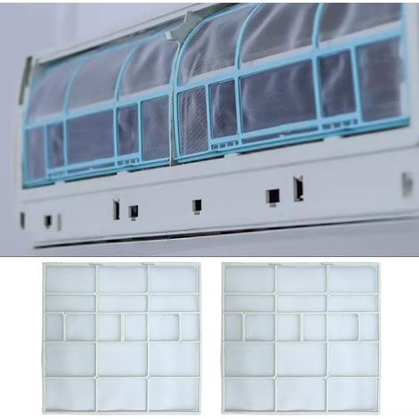 Set mit 2 Klimaanlagenfiltern, Klimaanlagenfilter – Hängender Staubschutz – 29,5 x 28,5 cm
