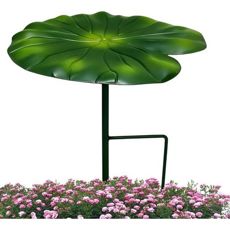 Ombrellone a forma di foglia per piante - ombrellone da giardino - protezione per piante da esterno - design unico a forma di foglia - 21 cm - metallo (1/5)