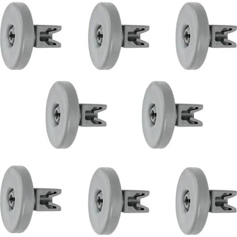 Roulettes pour panier de lave-vaisselle : lot de 8 roulettes pour panier de lave-vaisselle - pièces de rechange pour AEG, Privileg, Zanussi, Juno, Electrolux, IKEA et plus encore. (1/4)