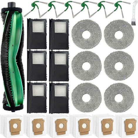 Kit de 26 accessoires pour aspirateur iRobot Roomba 415x/plus 516 Combo/plus 575 Combo : brosse latérale principale, serpillière, filtre à ozone-AquaForge (1/2)