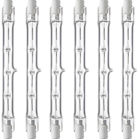 Ampoule Halogène R7S - 6 Pièces - Verre Quartz - 230W Dimmable - Maison Commerce - 118mm (1/5)