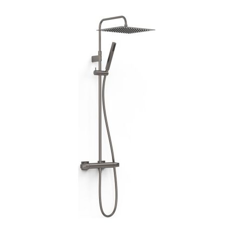 Ensemble de robinet thermostatique mural 2 voies pour douche Over-wall Graphite - TRES 19039307GR