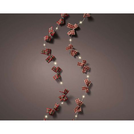 10 luci led luce bianca decorazione fiocchi (1/2)