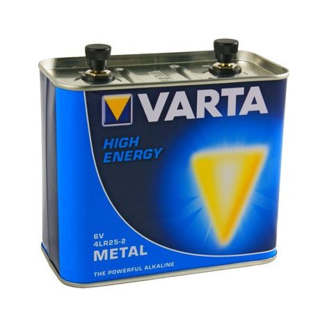 Varta – Pile alcaline 6V 4LR25-2 – Pour triangles lumineux et lampes de chantier – Technologie alcaline – Applications variées