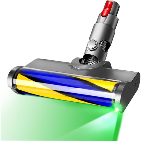 Weiche Walzenbürste für Dyson V12 Detect Slim / V10 Slim Zubehör, Akku-Staubsauger für Hartholzböden mit grüner Leuchte (1/5)