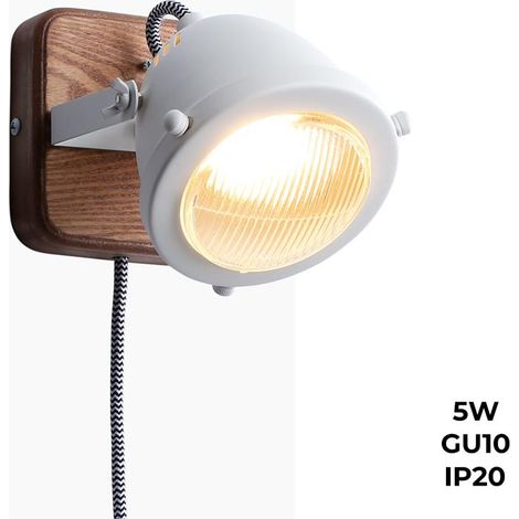 Aplique De Pared Industrial "Mott" - Orientable - GU10