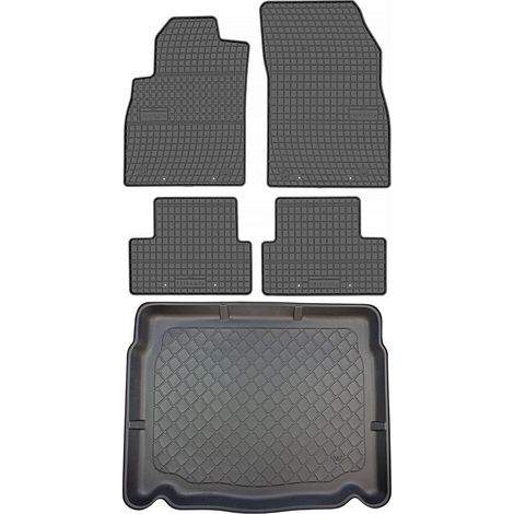 Opel Astra IV J Hatchback de 10.2009 a 10.2015 SET - Alfombrillas de goma para coche + alfombrilla para maletero