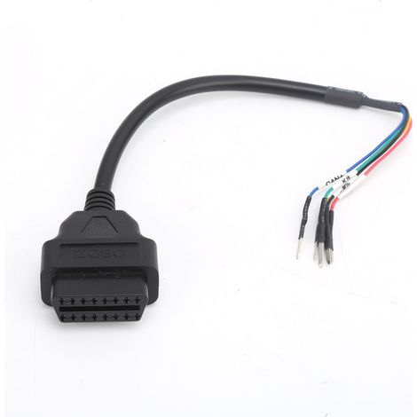 Universelles 16-poliges Teststecker-Adapterkabel für OBD/OBD2-Kabelbäume für Kraftfahrzeuge und Motorräder (1/5)