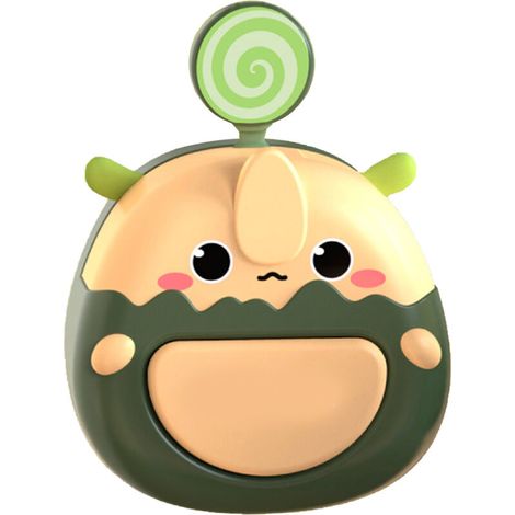Ventilateur de cou portable USB - Mini ventilateur de bureau sans mains pour étudiants, design cartoon vert pour dortoir (1/5)