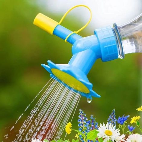 Arrosoir bouteille double tête pour plantes (1/4)