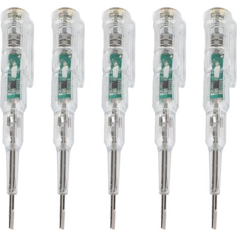 Testeur Electrique, 3mm Tournevis pour Testeur de Tension Stylo Testeur électrique Lumineux Inductif Testeur Electrique Stylo pour la Détection Marche-arrêt de Ligne. (1/5)