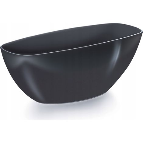 Prosperplast Blumentopf kunststoff COUBI, Schwarz 3,8L - 36x15x13,2 cm