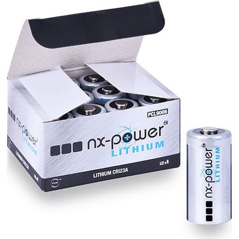 Pile lithium CR123 3V 1.6Ah – Technologie lithium-dioxyde de manganèse – Compatible avec Orisec W-IR-200 et modèles – Enix Energies (1/3)