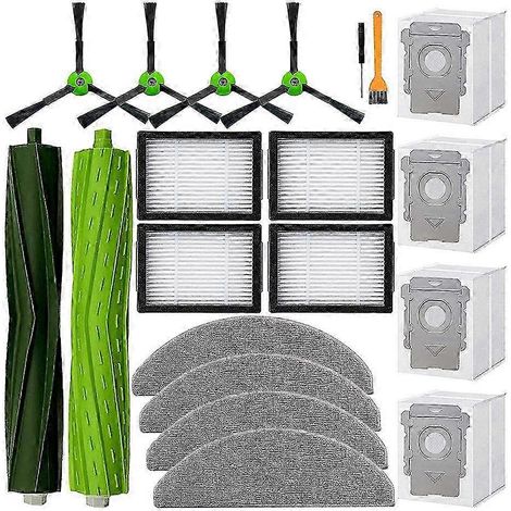 Kit d'accessoires pour iRobot Roomba Combo I5 J5 : brosse rotative, filtre, lingette de nettoyage, sac d'aspirateur, brosse latérale (1/5)
