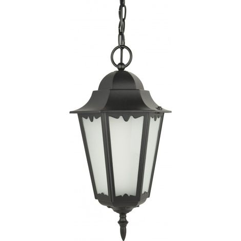 Lampada a sospensione esterna Retro nera IP43 E27 SU-MA (1/5)