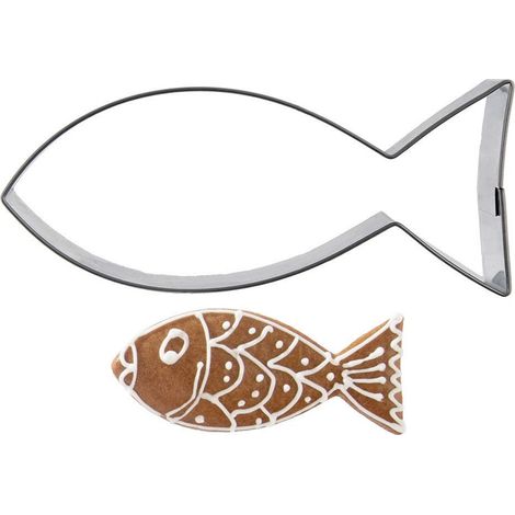 Ausstechförmchen aus Stahl, Fischform, 9 cm (1/5)