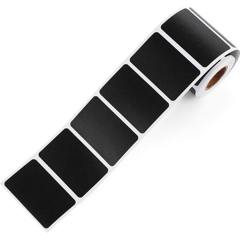 Etiquettes Reutilisables Tableau Noir - 5 5 x 3 5 cm - Adhésives Etanches - Pour Bocaux Epices Armoires Cuisine Bureau - Lot de 300 (1/5)