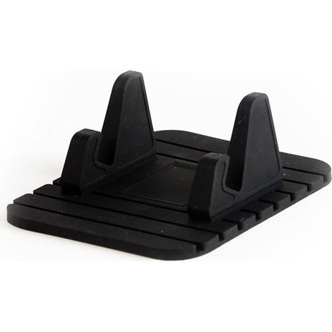 1 Support Téléphone Silicone, Angle Réglable, Tapis Anti-dérapant, Fixation Tableau de Bord, Universel GPS GSM (1/5)