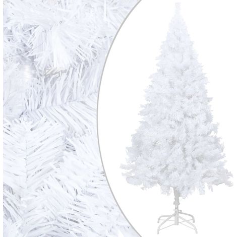 Sapin de Noël artificiel/Arbre de Noël pour Déco avec branches épaisses Blanc 120cm PVC -WYW63423 (1/5)