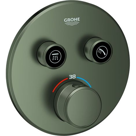 Thermostat Grohtherm SmartControl 29119 FMS rund 2 ASV satin graphite (1/3)