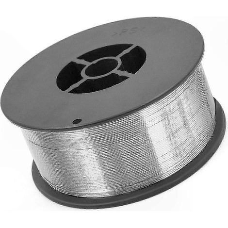 Fil de soudage fourré en aluminium de 0.8 mm. fil de soudage MIG autoprotégé sans gaz. adapté au traitement des métaux. (1/5)