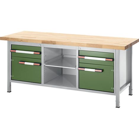 eurokraft pro, Établi réglable en hauteur, sur piétement, 2