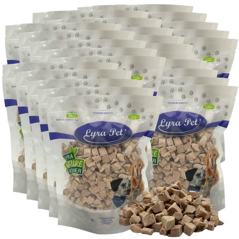 5 kg (25 x 200 g) Lyra Pet® Entenbrustwürfel gefriergetrocknet (1/5)