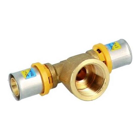 RACCORDO A T FEMMINA A PRESSARE PER MULTISTRATO Misura: 20x3/4"x20
