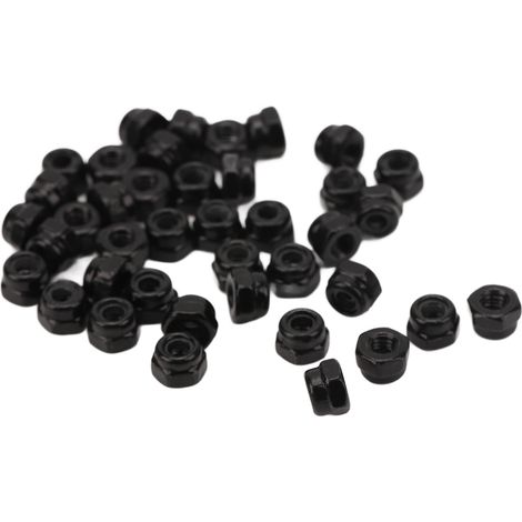 Kit de 40 écrous antivol de roue RC en fer M2.5 hexagonaux pour voiture tout-terrain Traxxas 1/18 (1/5)