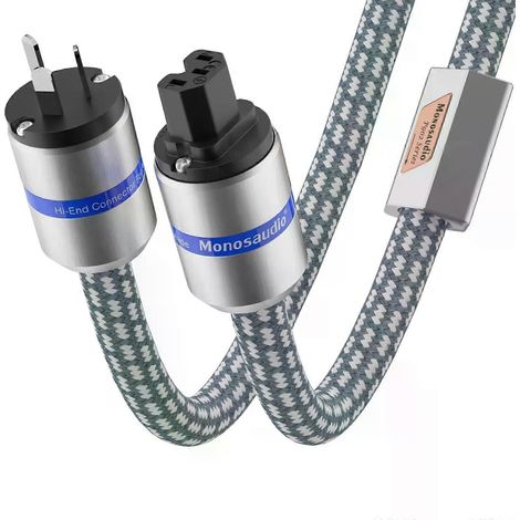 Câble d'alimentation Monosaudio P902 EU/US Schuko 10AWG avec blindage EMC, câble d'alimentation M106, cordon d'alimentation secteur (1/4)
