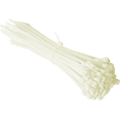 STI Fascette Nylon 100pz 300mm x 3.6mm Bianche Cablaggio Stringicavo Fermacavo Giardino garage officina casa auto ufficio