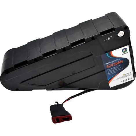 Batería de iones de litio para bicicleta eléctrica, capacidad de 30 Ah, conector de descarga XT60, 52 V 30 Ah-T (1/2)