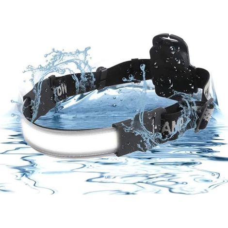 COB Headlamp, Super Bright Flashlight, Waterproof and Lightweight, Wide and Wide Beam for Running, Camping, Hiking, Hunting, Climbing, Kids (1/5)