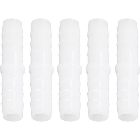 10 Pièces Raccords Droits à Barbe pour Tuyau d'Arrosage, Jonction Universelle 12mm, Adaptateur Plastique (1/5)