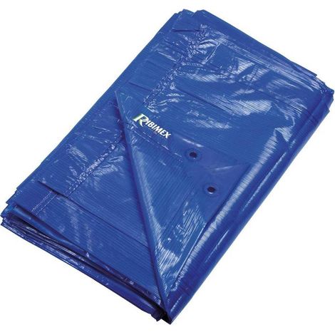 Bâche 90g/m 5x8m - Bleue - Écologique et Résistante - Protection Idéale pour Extérieur - D-Work