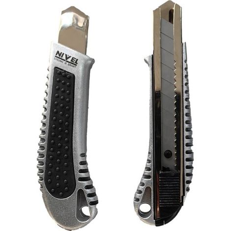 Cutter Profesional 18Mm Aluminio Nivel (1/2)