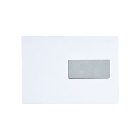 Enveloppe 162 x 229 mm budget 80 g avec fenêtre bande protectrice blanche - Boîte de 500 - Maxiburo (1/3)