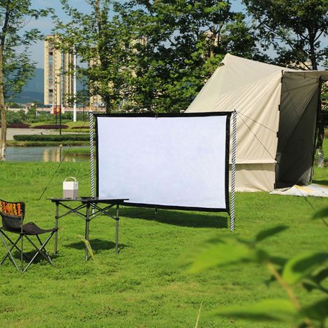 Écran de cinéma maison, 120 pouces, pliable, portable, infroissable, pour une utilisation intérieure et extérieure, pour la maison, les fêtes et les bureaux (1/5)