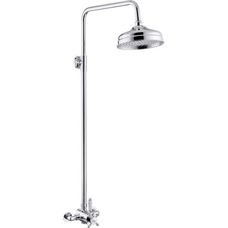 Signature Eternal Traditional Concentric Single Outlet Exposed Mixer Shower with Fixed Head - Chrome (1/2)