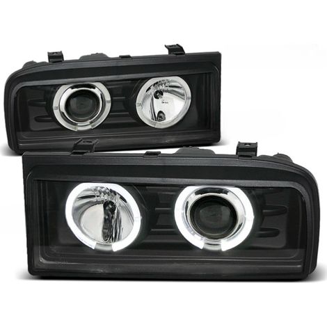 Paire de feux phares VW Corrado de 1998 a 1995 angel eyes noir-27361886 (1/2)