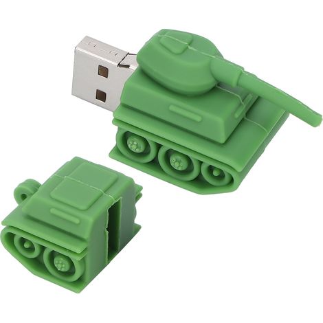 Clé USB 2.0 64GB en Forme de Tank Militaire - Mémoire Flash pour Ordinateur et Tablette (1/5)