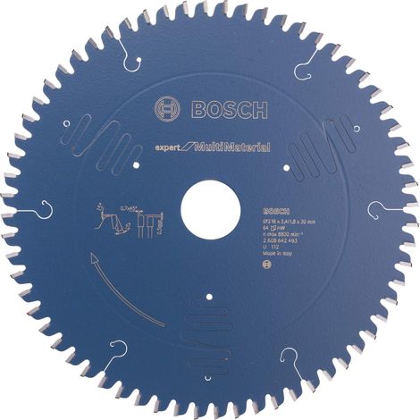 Bosch Professional Lama per sega circolare Expert for Multi Material, 216 x 30 x 2, 4 mm, 64 denti, accessorio per sega circolare a batteria (1/4)