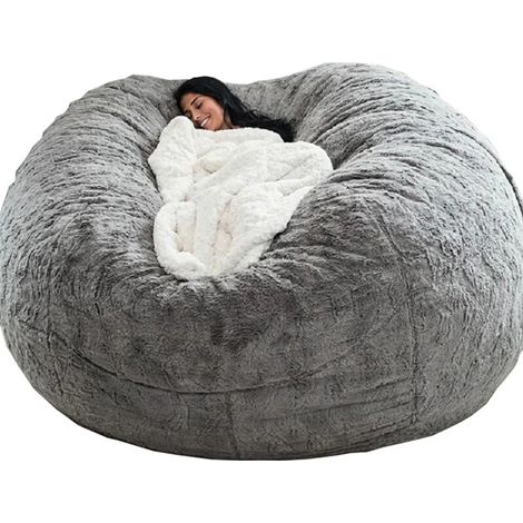 Housse De Fauteuil Gonflable - 130 x 60 cm - Gris - Sans Remplissage (1/5)