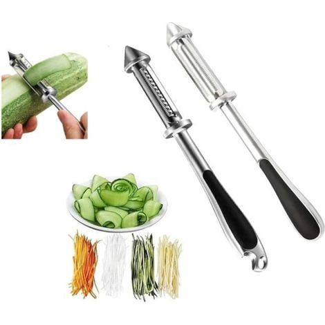 Vegetable Peeler - Unspecified - All-in-One Model - White - Dishwasher Safe - Multifunctional (1/4)