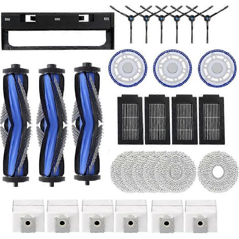 Pièces détachées pour aspirateur robot ECOVACS T50 PRO OMNI / T50PRO / T50 OMNI : brosses latérales principales, lingettes de nettoyage, filtres, sacs à poussière