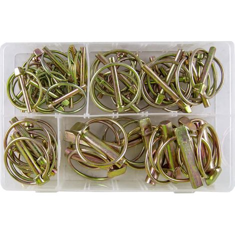 Coffret de 50 goupilles agricoles attelage remorques assorties (1/2)