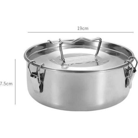 Moule à charnière, Moule rond 19 cm, Moule à flans, moule à gâteau rond en Acier inoxydable pour cuisson / réchauffage (1/4)